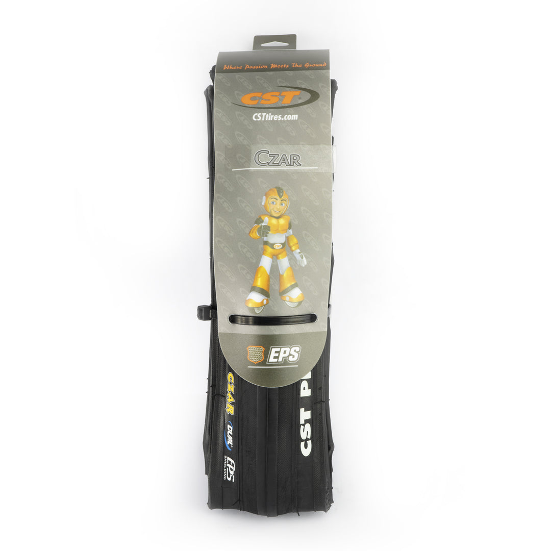 CZAR 700X28C BLACK Dual Compound 60 TPI Folding Bead EPS